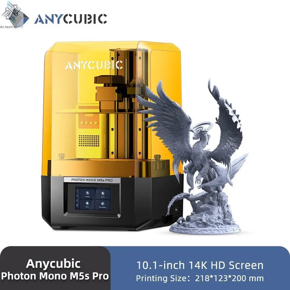 ANYCUBIC Photon Mono M5s Pro 10.1'' 14K High Speed LCD Resin 3D Printer Leveling Free Up to 150mm/h Impressora 3D Ai-TechWorld