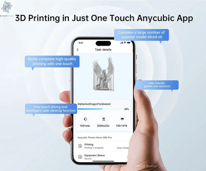 ANYCUBIC Photon Mono M5s Pro 10.1'' 14K High Speed LCD Resin 3D Printer Leveling Free Up to 150mm/h Impressora 3D Ai-TechWorld