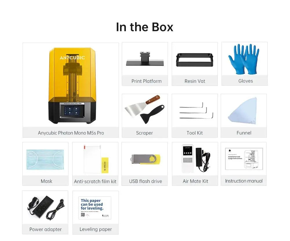 ANYCUBIC Photon Mono M5s Pro 10.1'' 14K High Speed LCD Resin 3D Printer Leveling Free Up to 150mm/h Impressora 3D Ai-TechWorld
