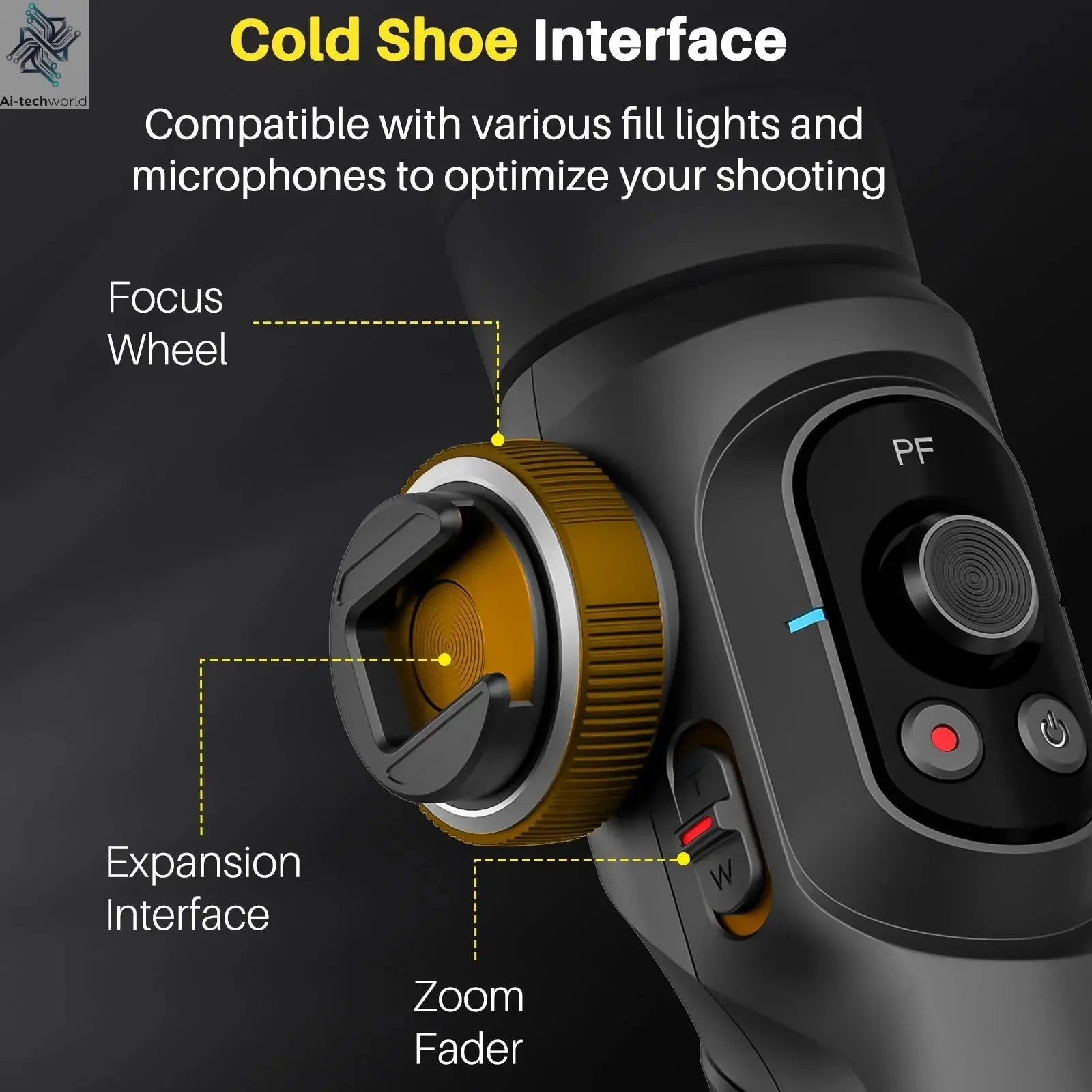 AOCHUAN SMART S2 Gimbal Stabilizer for Smartphone Professional Industry-Standard 3-Axis Phone Gimbal with Extendable Rod Ai-TechWorld