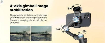 AOCHUAN Smart XE AI Version Gimbal Stabilizer for Smartphone,NO APP AI Tracking gesture control gimbal with TikTok YouTube - Ai - TechWorld