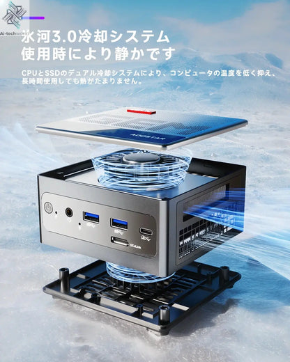 AOOSTAR GEM10 Ryzen 7 7840HS/6800H Mini PC with 32GB LPDDR5  3* NVME SSD, Gaming Desktop Computer with Oculink/2*2.5G LAN Ai-TechWorld 