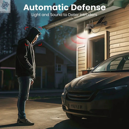 AOSU 3MP PTZ 4/8/12pcs Solar Camera 5000mAh Battery Wireless 2.4Ghz WIFI Camera PIR AI Detection 2 - Way Audio Outdoor CCTV Camera - Ai - TechWorld