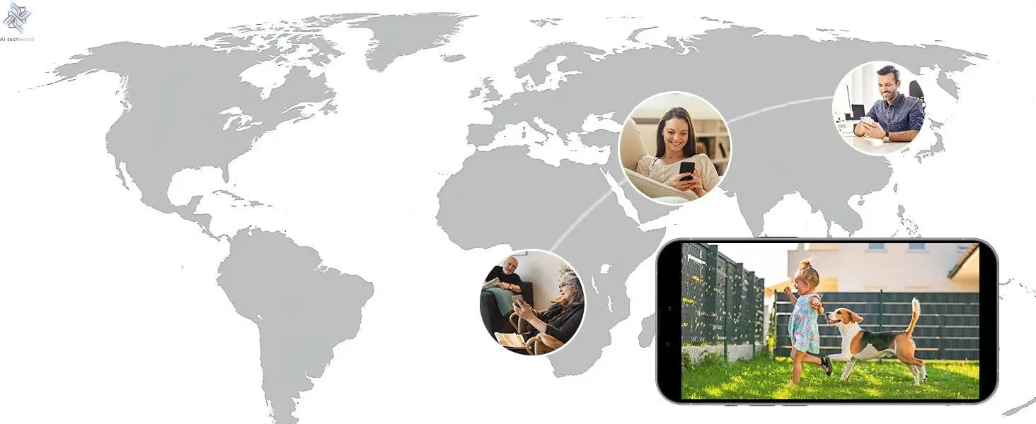 AOSU 3MP PTZ 4/8/12pcs Solar Camera 5000mAh Battery Wireless 2.4Ghz WIFI Camera PIR AI Detection 2 - Way Audio Outdoor CCTV Camera - Ai - TechWorld