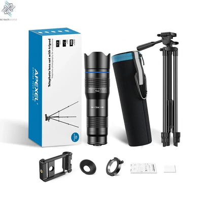 APEXEL HD Metal 20-40x Zoom Telescope Lens for Smartphones Ai-TechWorld 