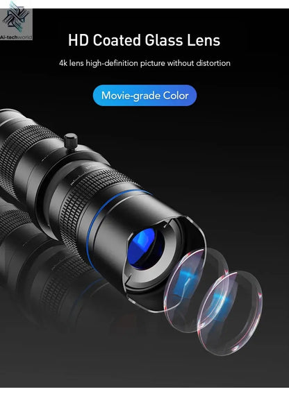 APEXEL Optional HD 20x-40x Zoom Telescope Telephoto Lens Camera Mobile Lens + Selfie Tripod for Samsung iPhone All Smartphones Ai-TechWorld 