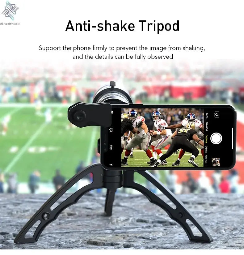 APEXEL Optional HD 20x-40x Zoom Telescope Telephoto Lens Camera Mobile Lens + Selfie Tripod for Samsung iPhone All Smartphones Ai-TechWorld 