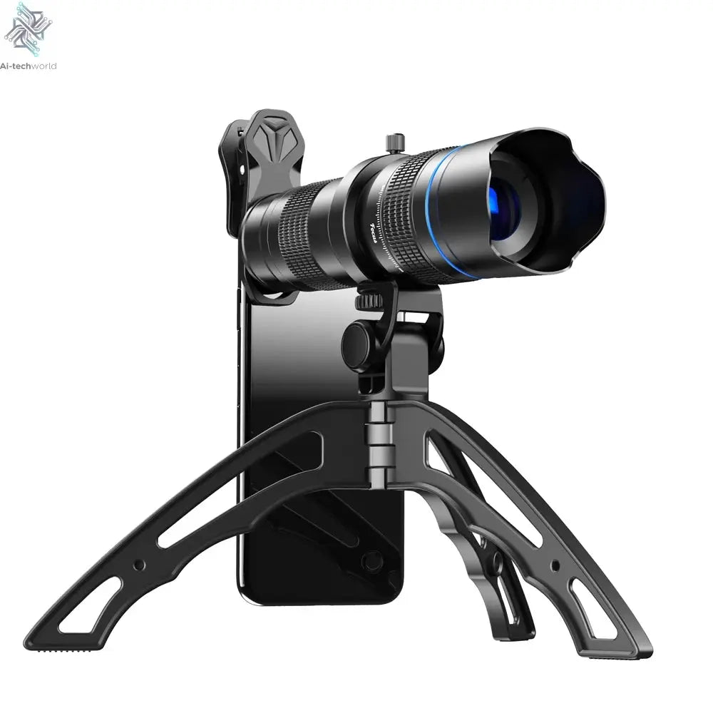 APEXEL Optional HD 20x-40x Zoom Telescope Telephoto Lens Camera Mobile Lens + Selfie Tripod for Samsung iPhone All Smartphones Ai-TechWorld 
