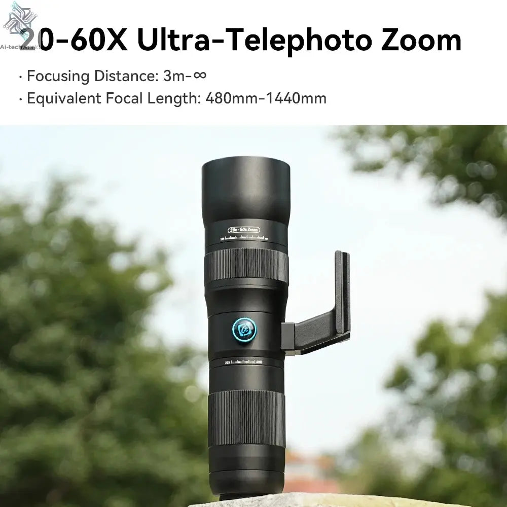 APEXEL Zoom Lens 20x-60x Telephoto Telescope Lenses Universal High Power Tele for Bird-watching Camping iPhone Android Phones Ai-TechWorld 