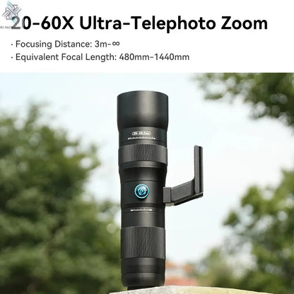 APEXEL Zoom Lens 20x-60x Telephoto Telescope Lenses Universal High Power Tele for Bird-watching Camping iPhone Android Phones Ai-TechWorld 