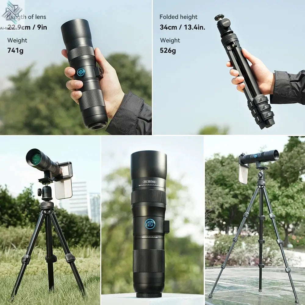 APEXEL Zoom Lens 20x-60x Telephoto Telescope Lenses Universal High Power Tele for Bird-watching Camping iPhone Android Phones Ai-TechWorld 