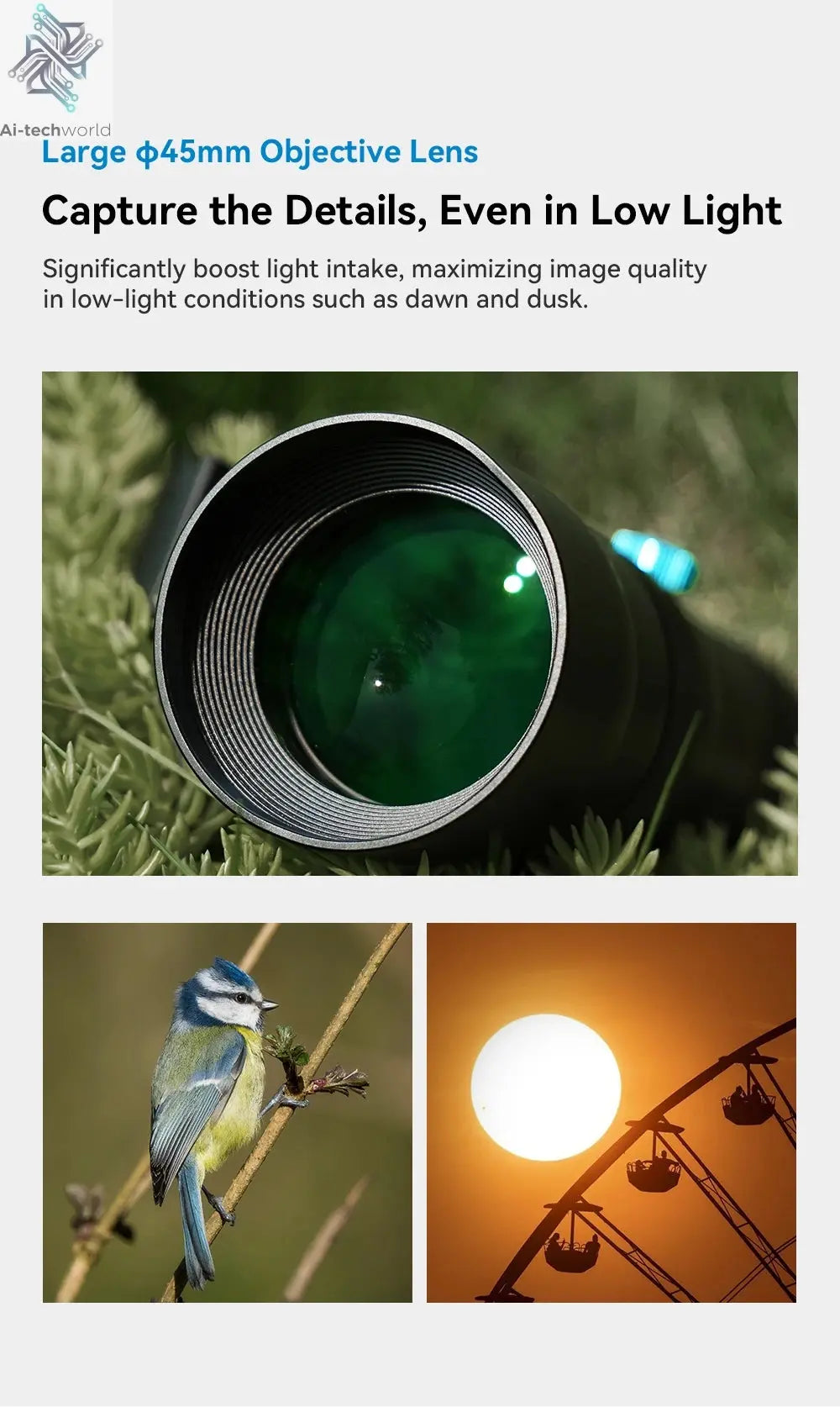 APEXEL Zoom Lens 20x-60x Telephoto Telescope Lenses Universal High Power Tele for Bird-watching Camping iPhone Android Phones Ai-TechWorld 