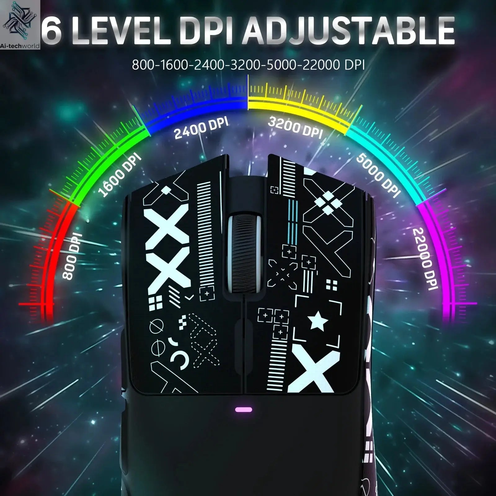ATTACK SHARK X11 PixArt PAW3311 Three Mode Wireless Gamer Mouse Charging Dock Gaming Sensor, BT/2.4G Wireless Mouse Ai-TechWorld 