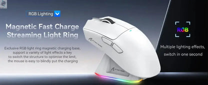 ATTACK SHARK X11 PixArt PAW3311 Three Mode Wireless Gamer Mouse Charging Dock Gaming Sensor, BT/2.4G Wireless Mouse Ai-TechWorld 