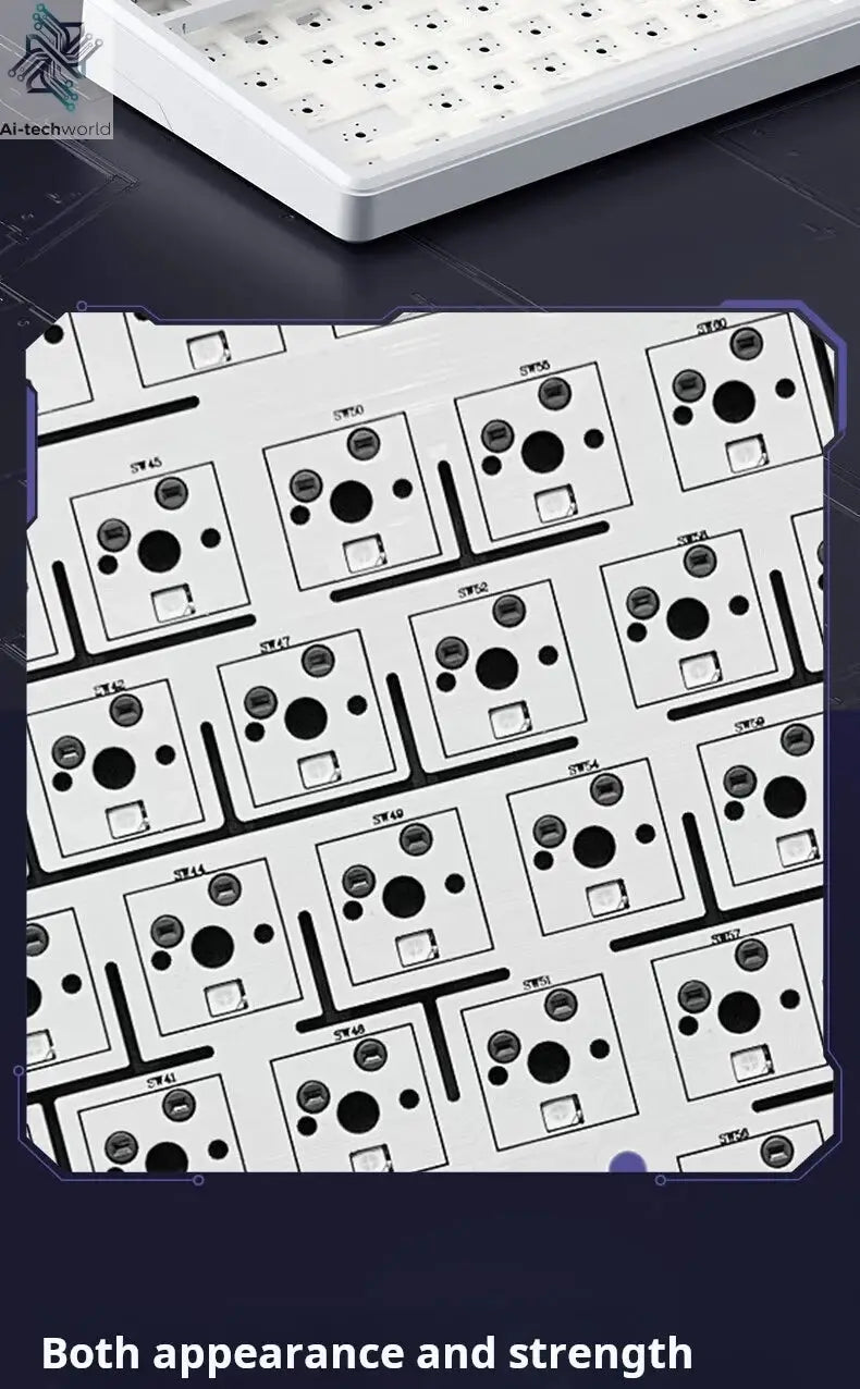 AULA L99 Intelligent Screen Mechanical Keyboard Bluetooth Wireless Tri-mode Night Gaming Laptop Keyboard 8000mAh Raindrop Switch Ai-TechWorld 