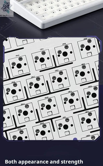 AULA L99 Intelligent Screen Mechanical Keyboard Bluetooth Wireless Tri-mode Night Gaming Laptop Keyboard 8000mAh Raindrop Switch Ai-TechWorld 