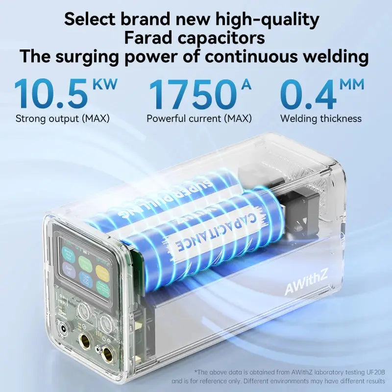 AWithZ UF20B Spot Welder Super Farad Capacitor Spot Welding Machine 18650 Lithium Battery DIY Nickel Sheet Welding Machine EU Ai-TechWorld 
