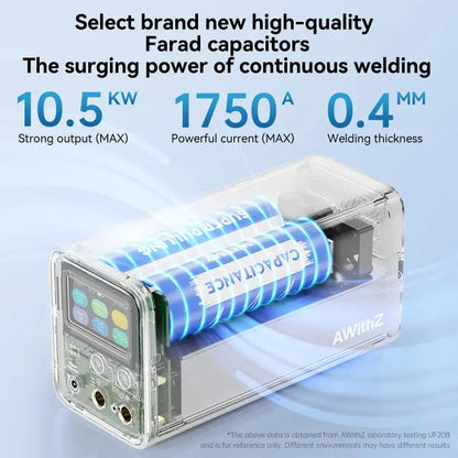 AWithZ UF20B Spot Welder Super Farad Capacitor Spot Welding Machine 18650 Lithium Battery DIY Nickel Sheet Welding Machine EU Ai-TechWorld 