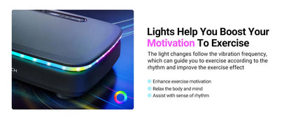 MERACH Vibration Plate Exercise Machine with Light Whole Body Workout Power Vibrate Platform Vibration Plate Lymphatic Drainage Ai-TechWorld 