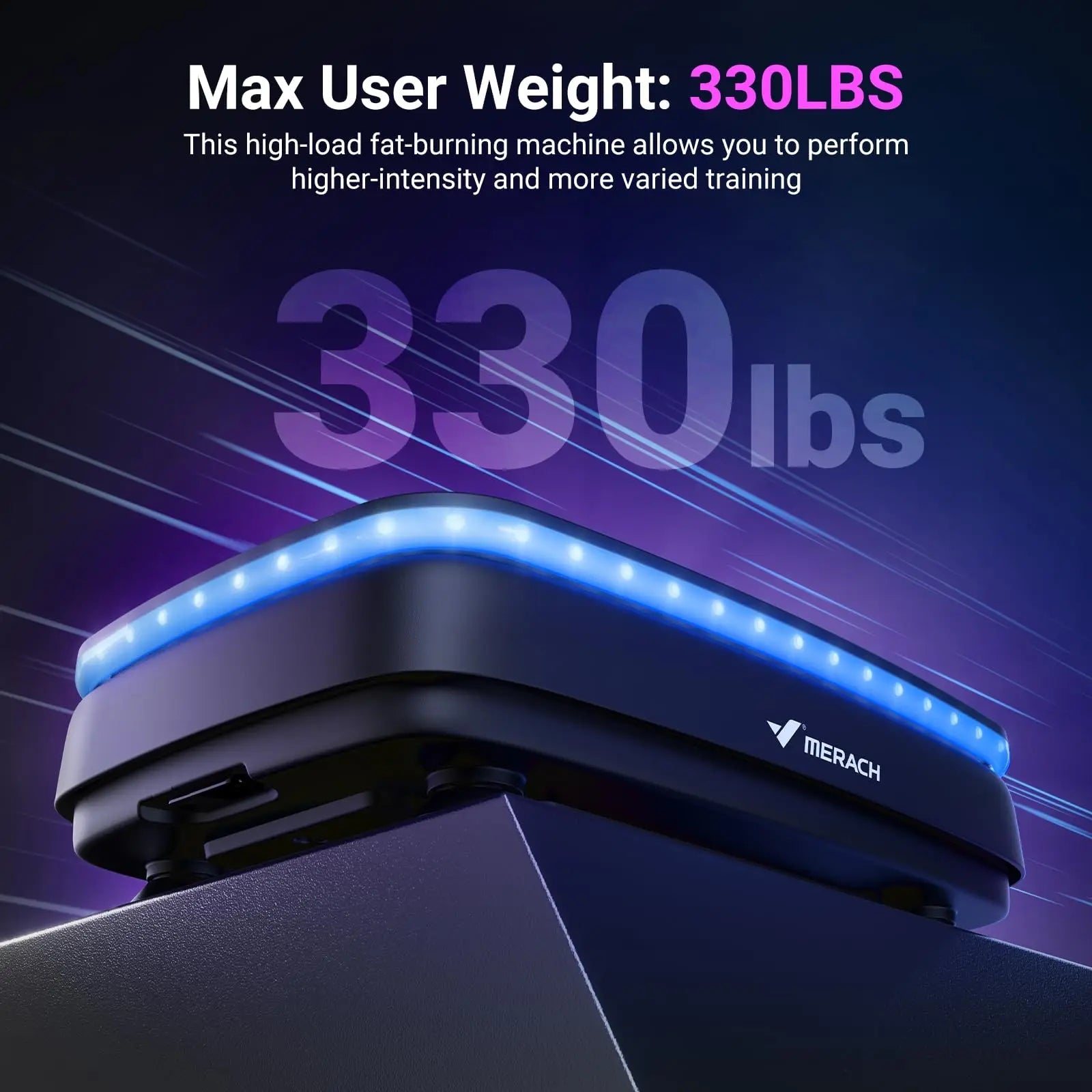 MERACH Vibration Plate Exercise Machine with Light Whole Body Workout Power Vibrate Platform Vibration Plate Lymphatic Drainage Ai-TechWorld 