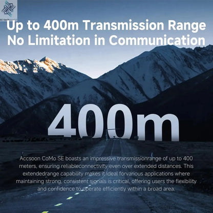 Accsoon Como SE Wireless Headset Intercom System 5-Person Full Duplex 1312ft Team Communication Group Talk, 30+Hour Battery Life Ai-TechWorld 