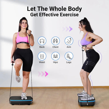 MERACH Vibration Plate Exercise Machine with Light Whole Body Workout Power Vibrate Platform Vibration Plate Lymphatic Drainage Ai-TechWorld 
