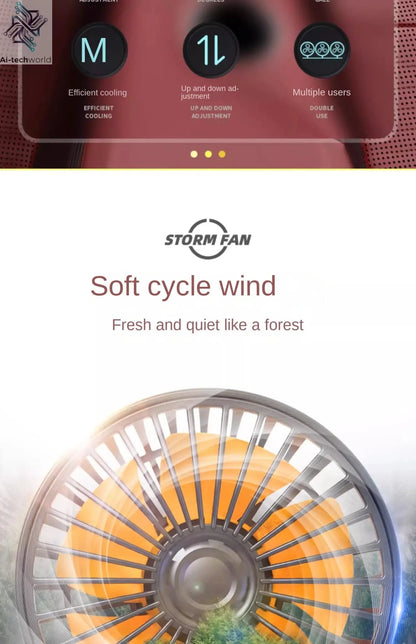 Adjustable 3 Head Car Fan USB/12V/24V Automotive Electric Fan Ai-TechWorld