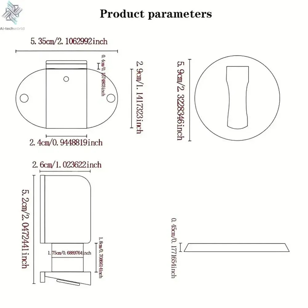 Adjustable Stainless Steel Door Stop Punch-free Strong Magnetic Anti-collision Door Stopper Invisible Bathroom Floor Door Stop Ai-TechWorld 
