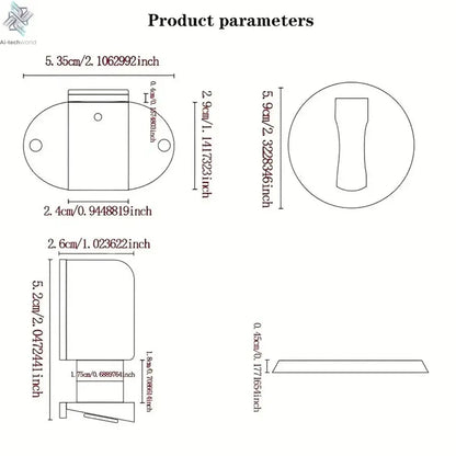 Adjustable Stainless Steel Door Stop Punch-free Strong Magnetic Anti-collision Door Stopper Invisible Bathroom Floor Door Stop Ai-TechWorld 