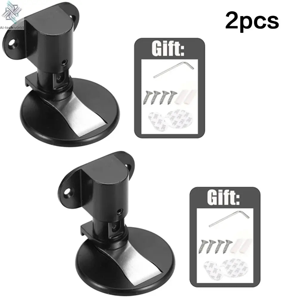 Adjustable Stainless Steel Door Stop Punch-free Strong Magnetic Anti-collision Door Stopper Invisible Bathroom Floor Door Stop Ai-TechWorld 