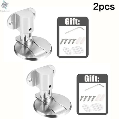 Adjustable Stainless Steel Door Stop Punch-free Strong Magnetic Anti-collision Door Stopper Invisible Bathroom Floor Door Stop Ai-TechWorld 