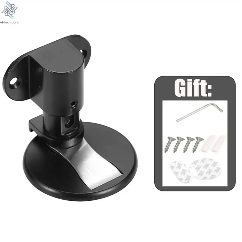 Adjustable Stainless Steel Door Stop Punch-free Strong Magnetic Anti-collision Door Stopper Invisible Bathroom Floor Door Stop Ai-TechWorld 