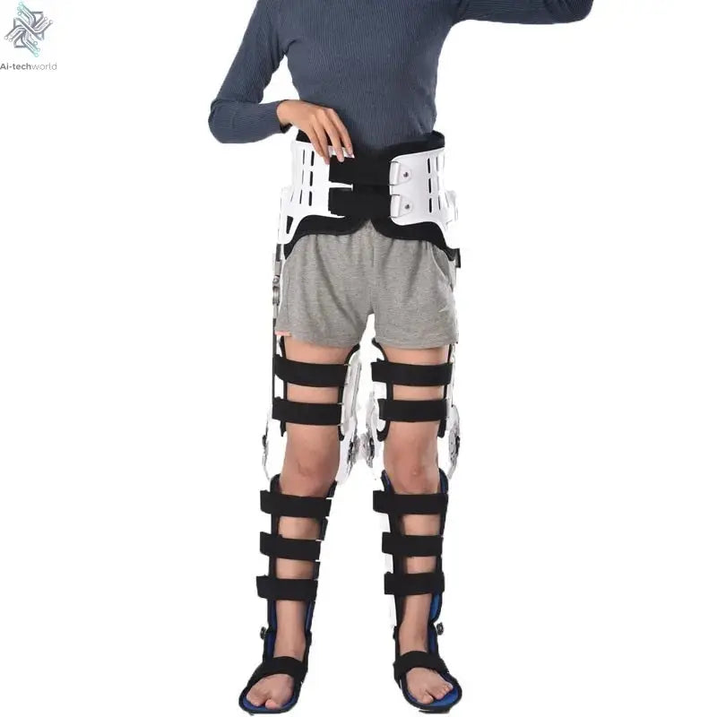 Adult Adjustable Hip, Crotch, Waist, Knee, Ankle and Foot Joint Fixation Brace, High and Low Paraplegic Walking Brace Ai-TechWorld 