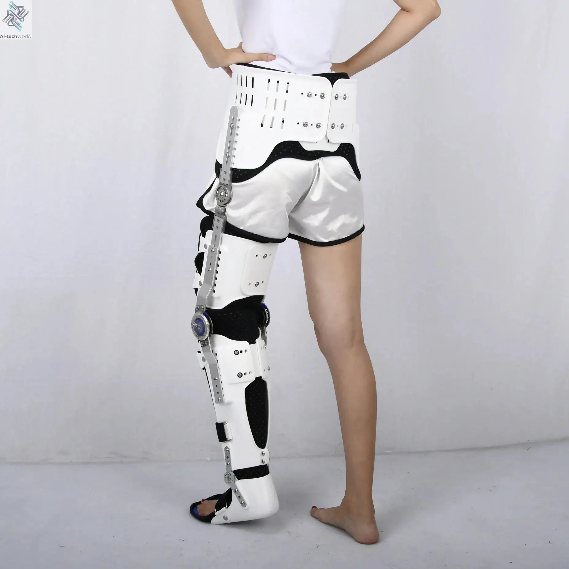 Adult Adjustable Hip, Crotch, Waist, Knee, Ankle and Foot Joint Fixation Brace, High and Low Paraplegic Walking Brace Ai-TechWorld 