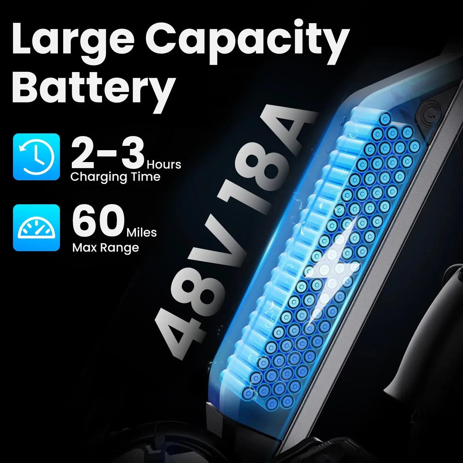 Adult Electric Bicycle – 60 - Mile Range, Hydraulic Brakes, Multi - Terrain E - Bike - Ai - TechWorld