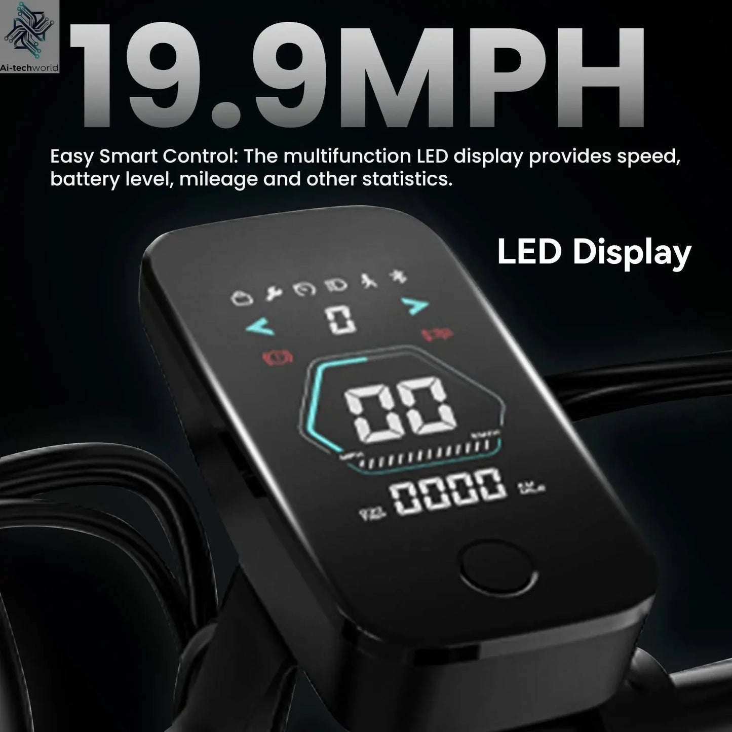 Adult Electric Bicycle – 60 - Mile Range, Hydraulic Brakes, Multi - Terrain E - Bike - Ai - TechWorld