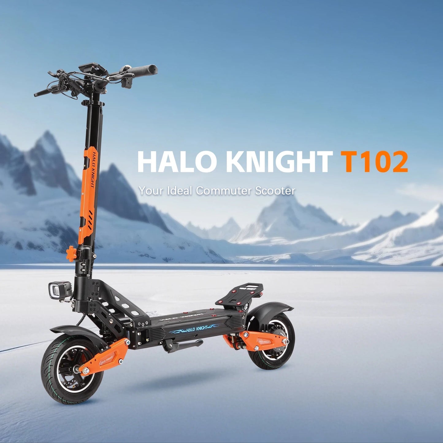 HALO KNIGHT T102 Electric Scooter Foldable 1200W 50KM/H Electric Scooters Cheap 52V 21AH E Scooter 10Inch Escooter for Adults Ai-TechWorld 