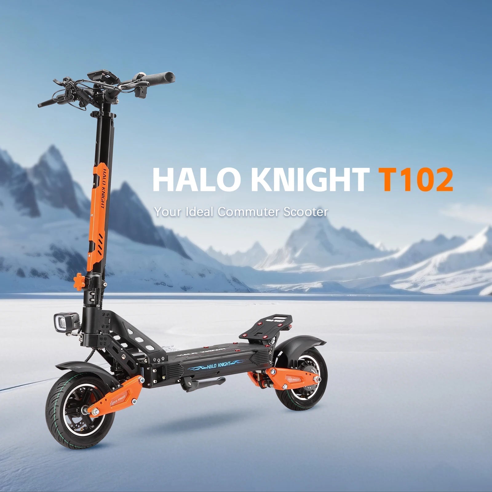 HALO KNIGHT T102 Electric Scooter Foldable 1200W 50KM/H Electric Scooters Cheap 52V 21AH E Scooter 10Inch Escooter for Adults Ai-TechWorld 