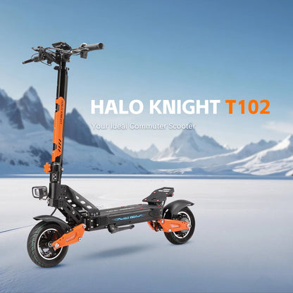 HALO KNIGHT T102 Electric Scooter Foldable 1200W 50KM/H Electric Scooters Cheap 52V 21AH E Scooter 10Inch Escooter for Adults Ai-TechWorld 
