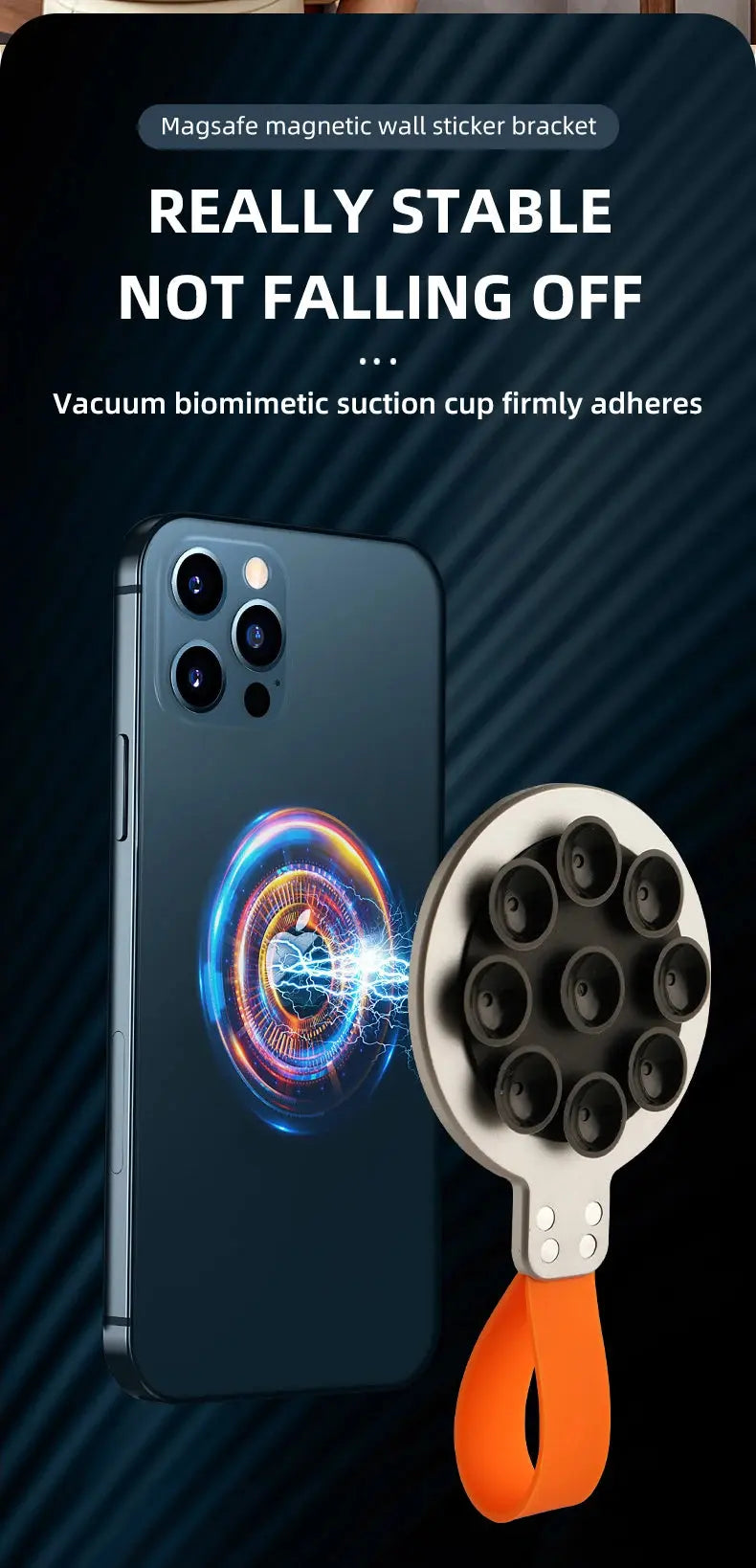 Magnetic Phone Holder Super Strong Suction Silicone Phone Case Grip Stand Holder Ai-TechWorld 