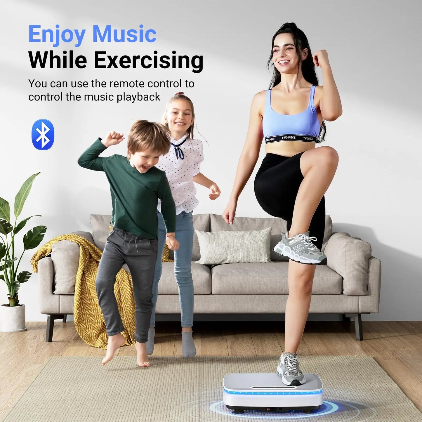 MERACH Vibration Plate Exercise Machine with Light Whole Body Workout Power Vibrate Platform Vibration Plate Lymphatic Drainage Ai-TechWorld 