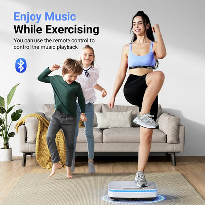 MERACH Vibration Plate Exercise Machine with Light Whole Body Workout Power Vibrate Platform Vibration Plate Lymphatic Drainage Ai-TechWorld 