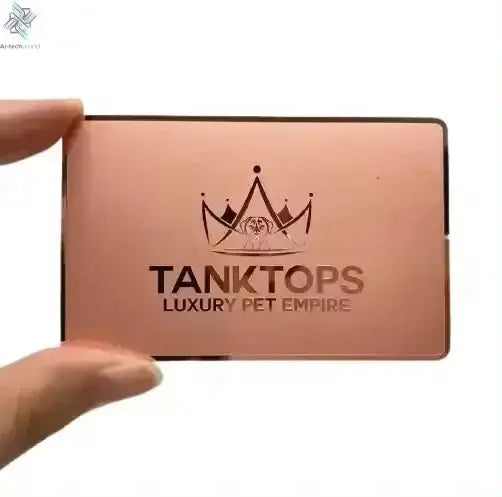 Affordable Personalized Brand Logo and Information Laser Engraving 0.8mm Matte Black Electroplated NFC Metal Business Cards Ai-TechWorld 
