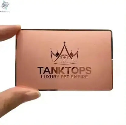 Affordable Personalized Brand Logo and Information Laser Engraving 0.8mm Matte Black Electroplated NFC Metal Business Cards Ai-TechWorld 