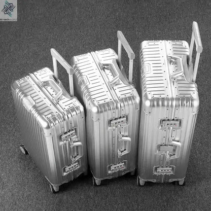All Aluminum luggage 20/22/24/26/29 inch 100% Aluminium Magnesium Alloy Suitcase Password Trolley Case Cabin Travel Suitcases Ai-TechWorld 