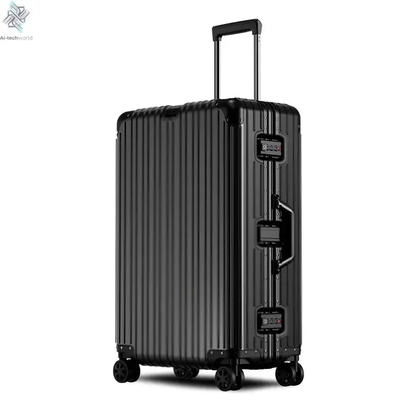 All Aluminum luggage 20/22/24/26/29 inch 100% Aluminium Magnesium Alloy Suitcase Password Trolley Case Cabin Travel Suitcases Ai-TechWorld 