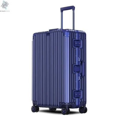 All Aluminum luggage 20/22/24/26/29 inch 100% Aluminium Magnesium Alloy Suitcase Password Trolley Case Cabin Travel Suitcases Ai-TechWorld 