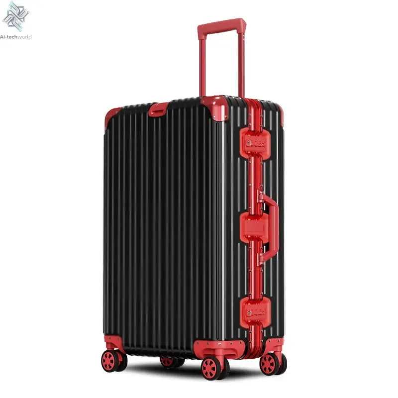 All Aluminum luggage 20/22/24/26/29 inch 100% Aluminium Magnesium Alloy Suitcase Password Trolley Case Cabin Travel Suitcases Ai-TechWorld 