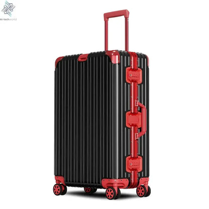 All Aluminum luggage 20/22/24/26/29 inch 100% Aluminium Magnesium Alloy Suitcase Password Trolley Case Cabin Travel Suitcases Ai-TechWorld 
