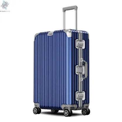 All Aluminum luggage 20/22/24/26/29 inch 100% Aluminium Magnesium Alloy Suitcase Password Trolley Case Cabin Travel Suitcases Ai-TechWorld 